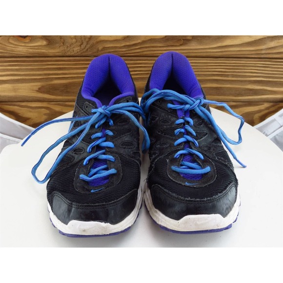 Nike Size 9 Sneaker Black Synthetic Medium Revolution 2 Lace Up Women - Picture 3 of 11